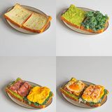 brunch🍴双拼开放式三明治&热拿铁