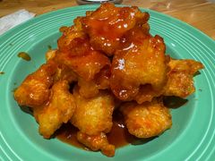 黄桃锅包肉-快乐老家三鲜饺子东北菜(南六中路店)