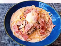 奶油汁培根溏心蛋意面-Future&Kitchen