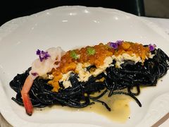 蛤蜊蟹肉鱼子酱海胆墨鱼面-L'Arome芳芳法国餐厅(仙林金鹰店)