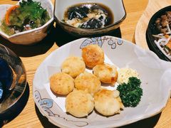 炸芝士豆茸饼-慢走(甜水园店)