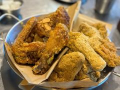 炸鸡一半一半-富乐满韩国正宗炸鸡韩国料理(虹泉路店)