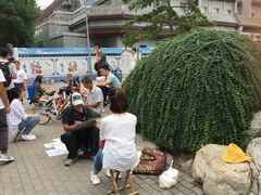 现场人物素描-什刹海