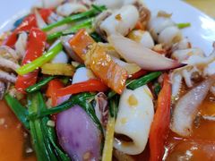 葱炒鱿鱼-板桥海鲜广场(文明东店)