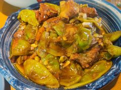 排骨焖油豆角-金勺缘东北菜馆(牡丹园店)