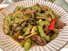 豉油苦瓜炒牛肉-松雅轩海鲜酒家(同和店)