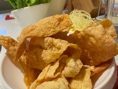 炸豆皮-三人行骨头王火锅(长寿店)