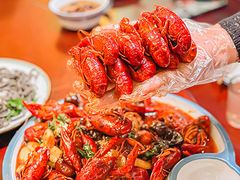麻辣小龙虾-義聚德·清真铜锅涮羊肉·烧烤(河东店)