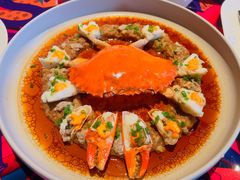 糟骨头黑豚肉碎蒸膏蟹-上海滩餐厅(BFC外滩金融中心店)