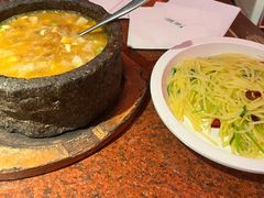 香菜梗炝土豆丝-绿茶餐厅(蓝色港湾店)