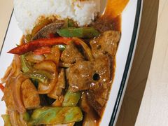 招牌猪肝盖饭-汤去三面(骆驼店)