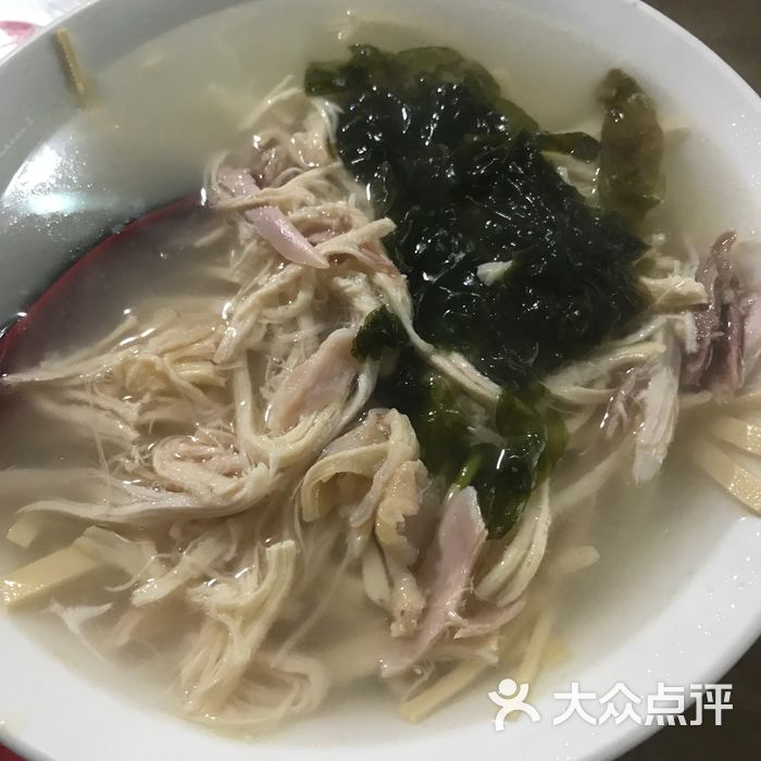 油饼鸡丝汤