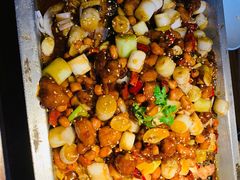 宫保鸡丁烤鱼（清江鱼/斤）-锦尚阁烤鱼(望京新荟城店)