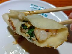 虾仁猪肉三鲜锅贴-二姐家三个拿手菜·北塘海鲜·大馅锅贴王(成林道店)