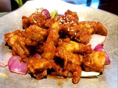 蒜香蜜汁排骨-绿茶餐厅(蓝色港湾店)