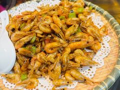椒盐河虾-老崇左特色风味食馆