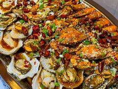 -东来菜馆•手抓海鲜家常菜•海鲜锅贴(鸽子窝店)