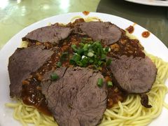 驴肉黄面-敦煌夜市