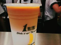 乌龙拿铁加布丁-1点点(丰盛町店)