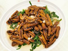 韭菜台炒鳝肚-怡园饭店-餐厅(四望亭店)