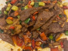 黄喉炒猪肝-鸿运楼烤鸭店(天桥店)