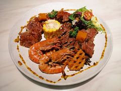水牛城烤虾牛肉套餐-Gray Whale 灰鲸餐厅(北美N1店)