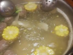 牛骨清汤底加牛筋丸-牛a潮汕鲜牛肉粿条(天河北店)