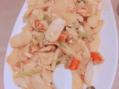 螃蟹炒年糕-石砰渔港·海鲜楼