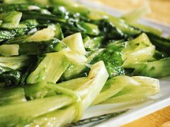 蒜蓉炒油麦菜-顺德新鲜猪杂粥(第九分店)