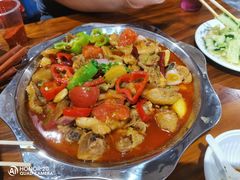新疆大盘鸡-新疆烧烤王(广灵店)