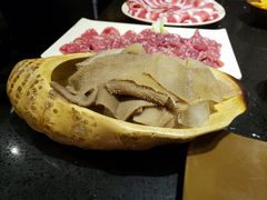 绿色毛肚-宽板凳老灶火锅(南礼士路店)