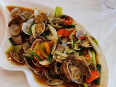 姜葱炒花甲-覃记海鲜美食餐厅