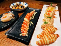 火炙北海道蟹棒-吉兆手握寿司(车公庙店)