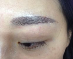 韩式飘眉刚完-平萍纹绣韩式半永久定妆