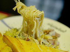 奶油蘑菇培根意面-遇见西木美式餐厅(体育路店)