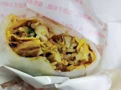 素卷馍加把子肉和卤蛋-安徽阜阳卷馍(西单店)