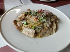 黑松露菌菇鸡肉奶油意面配温泉玉-77COM好吃的意大利菜(老城根店)