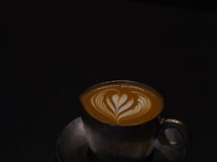 Latte-black rainbow coffee