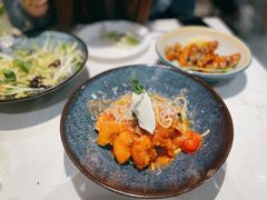 鲜茄茸大虾配马斯卡朋意大利面-BE BRIGHT KITCHEN(正佳广场店)