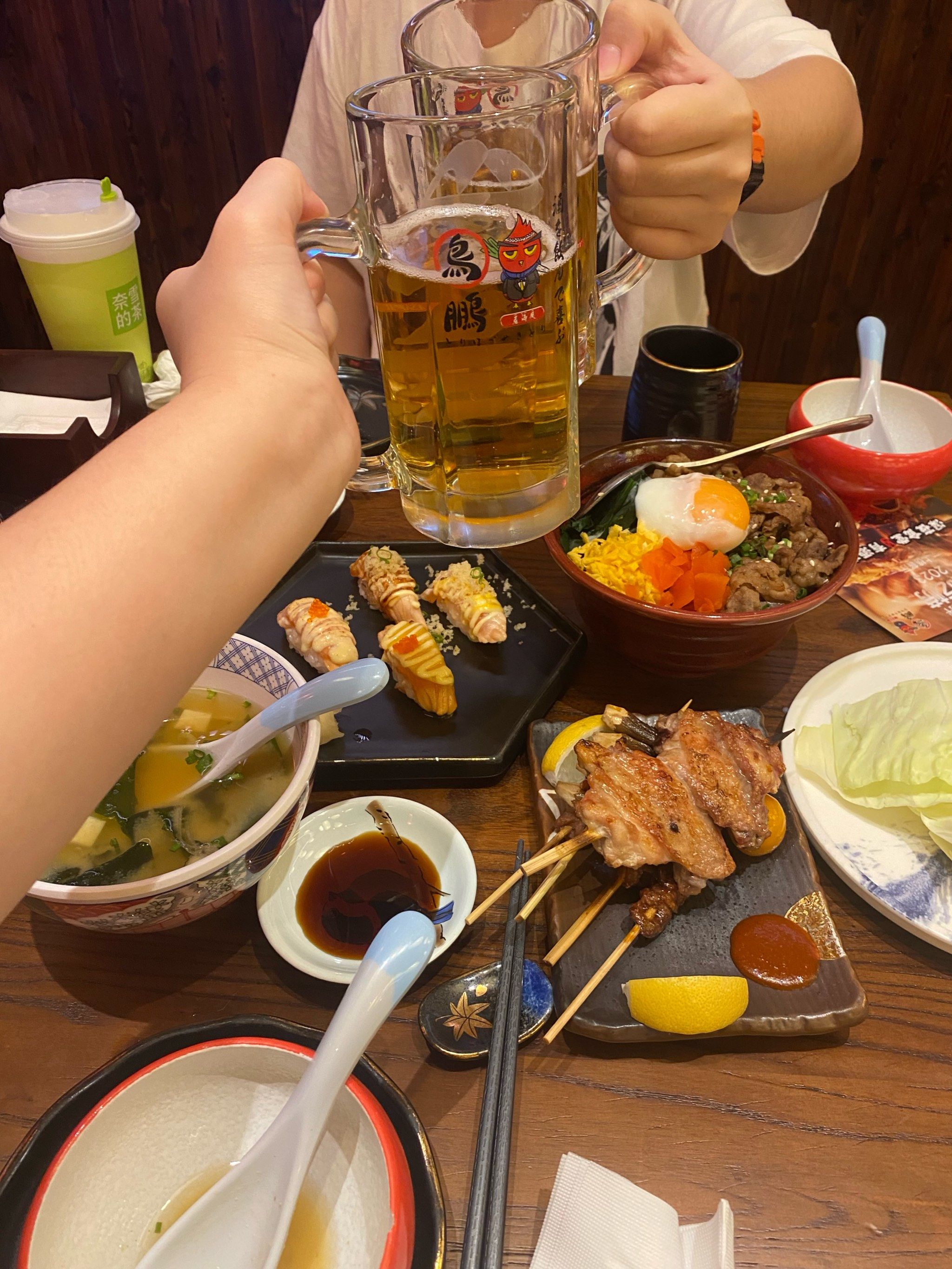 来鸟鹏居酒屋吃饭啦