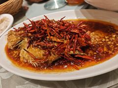 蒜爆鲈鱼-锦绣金山人家(友谊店)