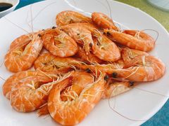 白灼鲜海虾-海上渔村食府海鲜餐厅