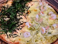 虾仁罗勒拼明太子披萨-BomBa意大利餐厅