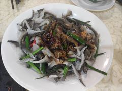 白灼鱼皮葱-禄源公·老莞诚饭店