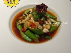 秋葵蛏子-绿茶餐厅(龙井船宴· 品牌总店)