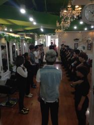 店内晨会-木北护肤造型