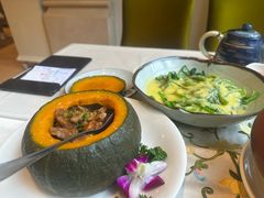 粟米汁浸茼蒿-沙龙酒家