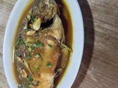 徽菜一绝臭鳜鱼小-香乡美食府特色肥西老母鸡(三河古镇店)