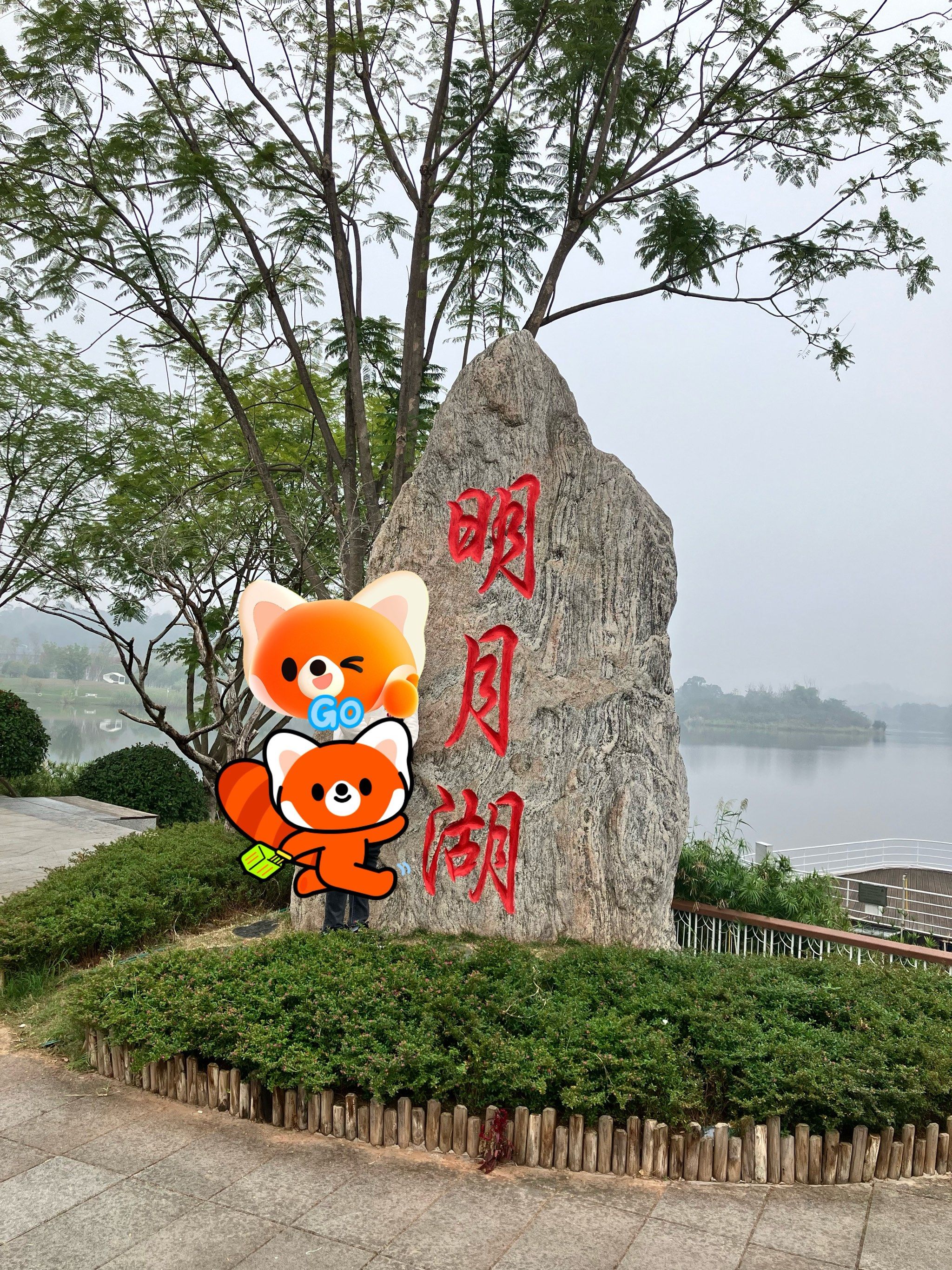 明月湖,游船好好玩啊