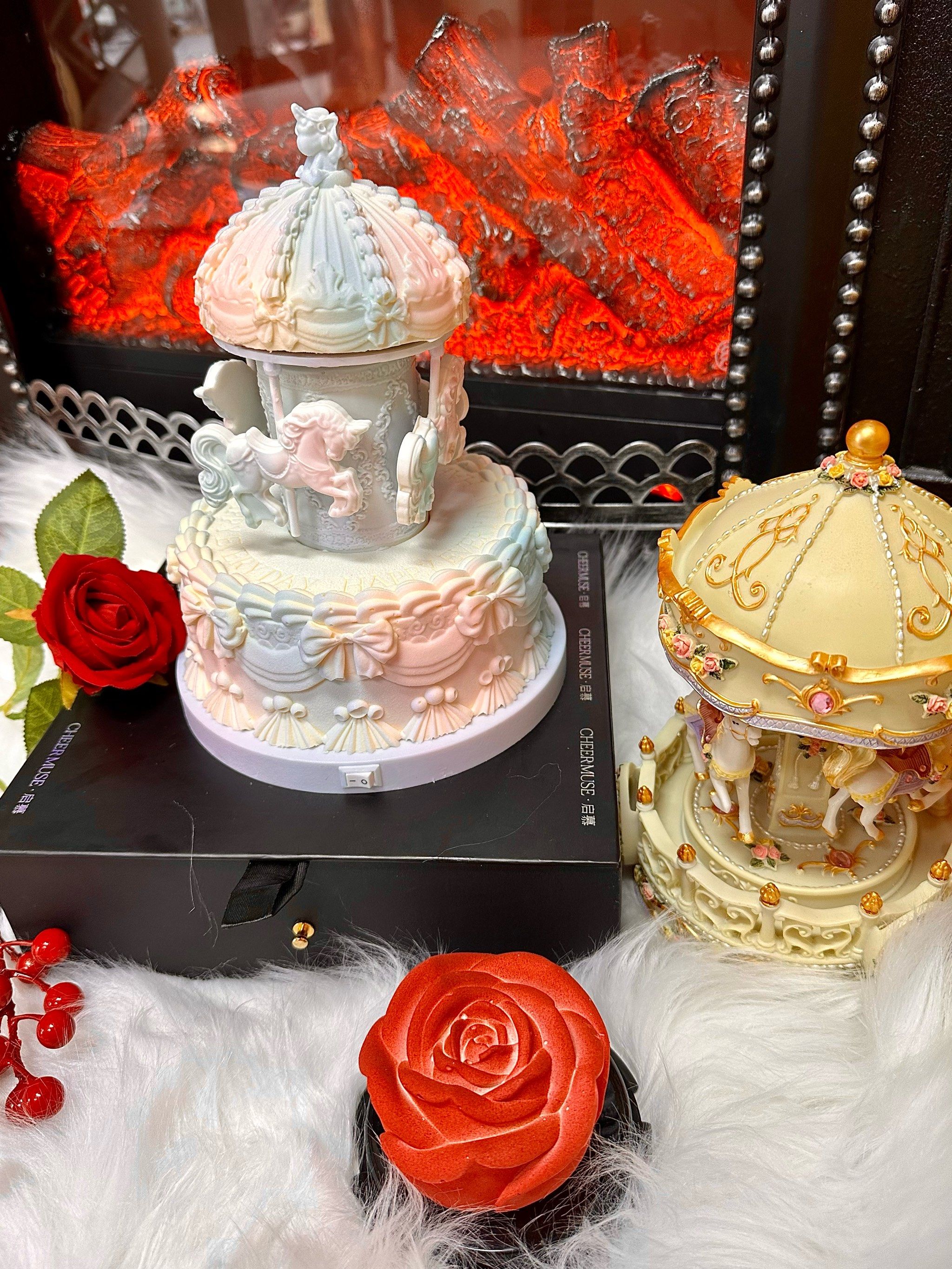 n
梦幻旋转木马蛋糕 